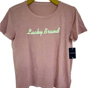 Lucky Brand Mauve Short Sleeve Tee NWT